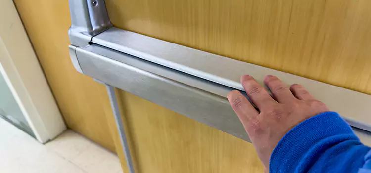Installing a Push Bar on a Door Hopkins